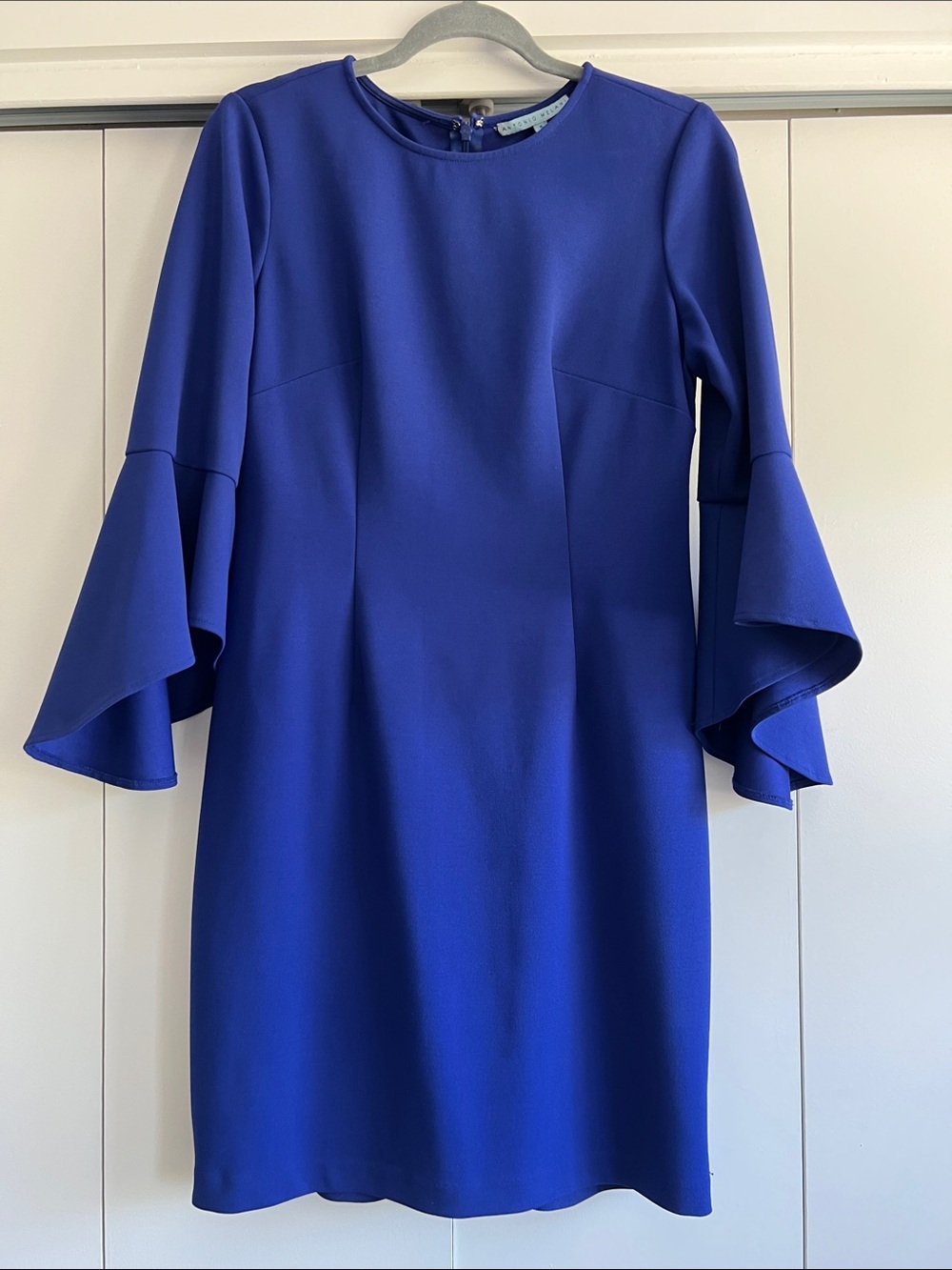 ANTONIO MELANI Royal Blue Bell-Sleeve Dress